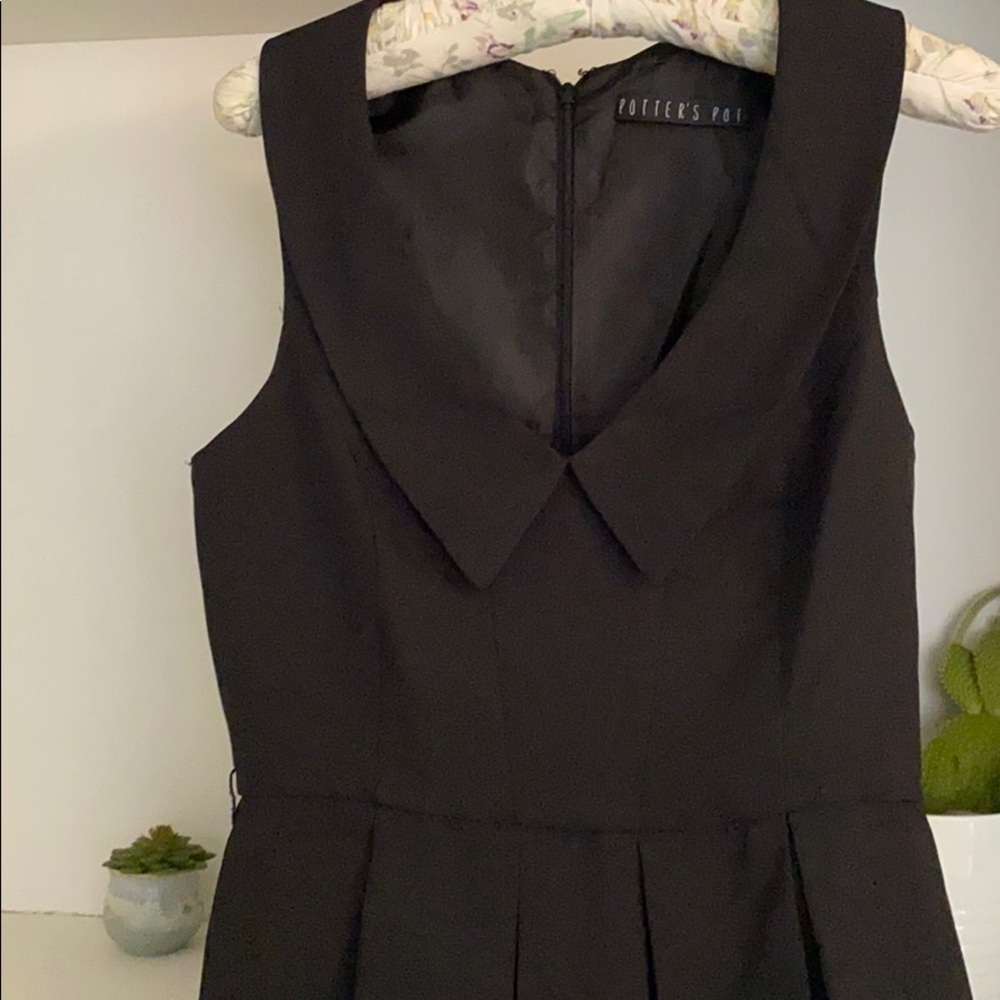 Black Collared Dress - Picture 2 of 6
